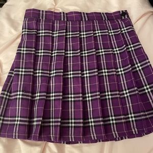 plaid skirt